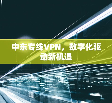 中东专线VPN，数字化驱动新机遇