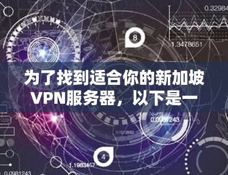 为了找到适合你的新加坡VPN服务器，以下是一些详细的步骤和建议