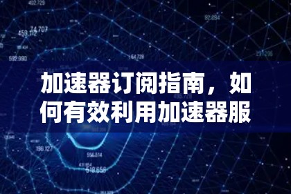 加速器订阅指南，如何有效利用加速器服务