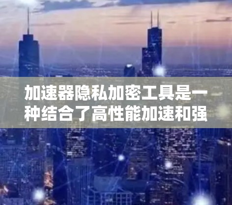 加速器隐私加密工具是一种结合了高性能加速和强大隐私保护功能的解决方案，旨在帮助用户在处理敏感数据时实现高效处理与数据安全。以下是对这种工具的详细分析和总结