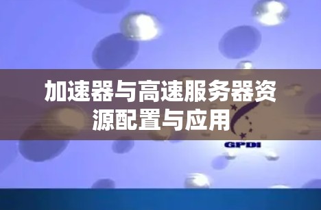 加速器与高速服务器资源配置与应用